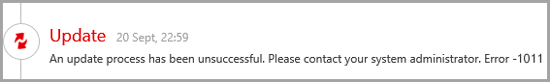 Bitdefender Endpoint Security Tools - update error 1011
